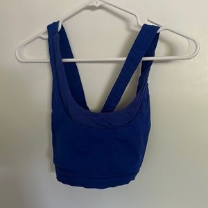 LuLu sports bra, blue, size 8